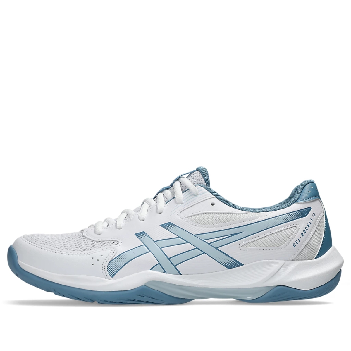 Giày Pickleball Cầu Lông Asics Gel Rocket 12 White 1071A116-103 — ảnh 1