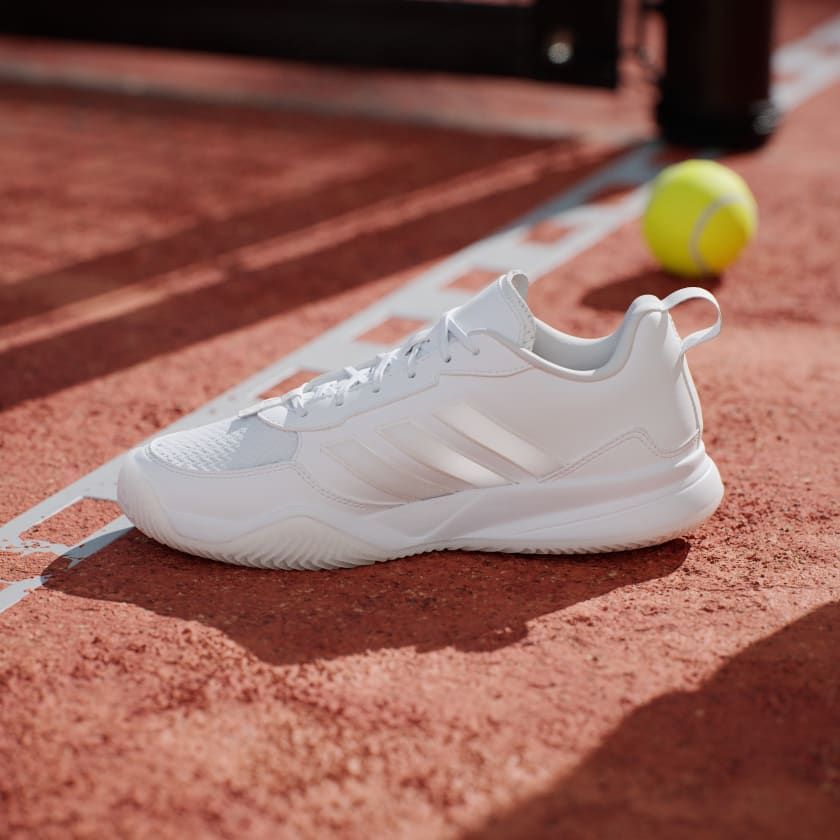 Giày Pickleball Tennis Adidas Avaflash White JR4512 — ảnh 2