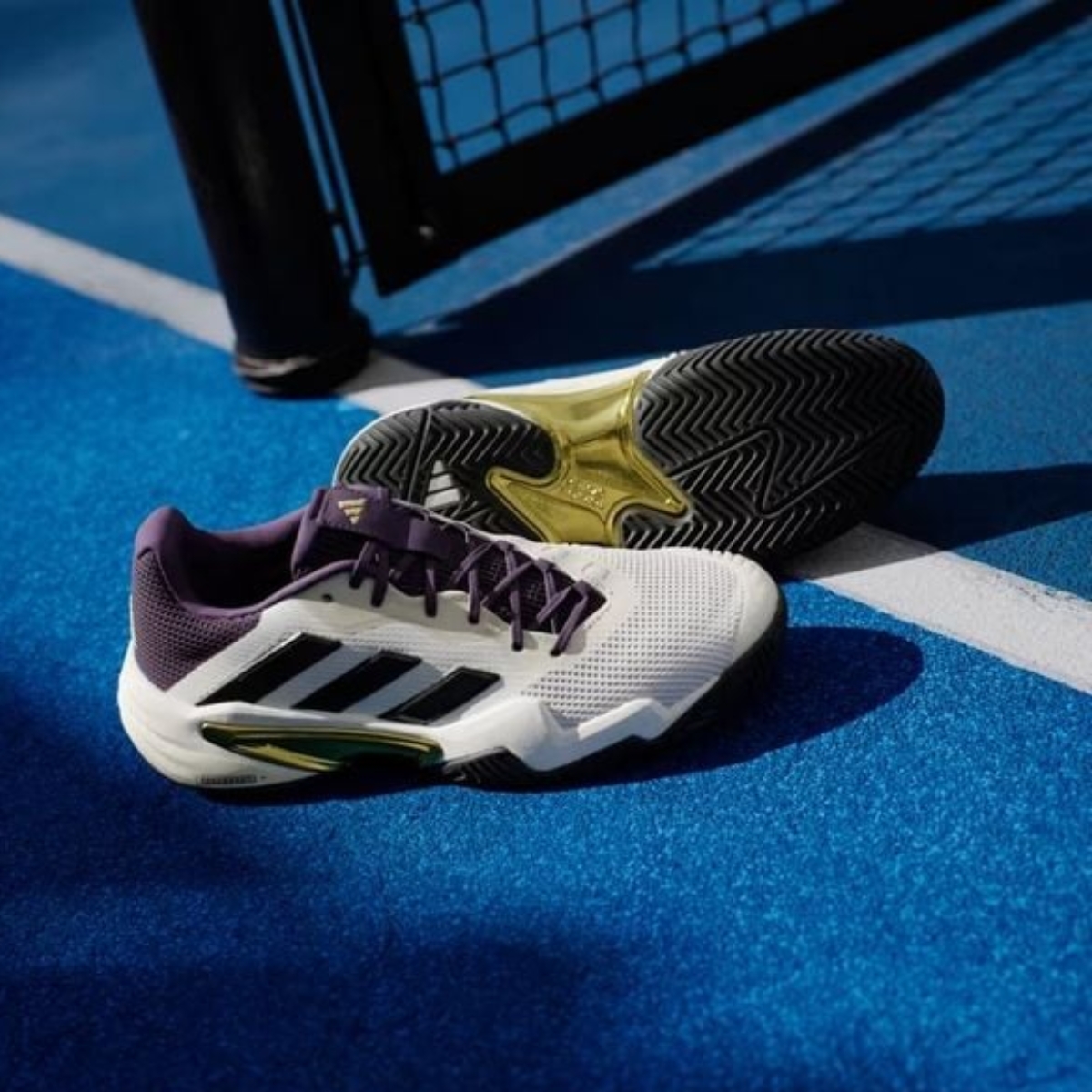 Giày Pickleball Tennis Adidas Barricade 13 Gold JR1499 — ảnh 9