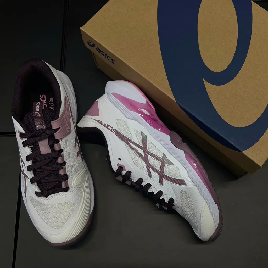 Giày Pickleball Tennis Asics Solution Speed FF 4 Mauve 1042A307-102 — ảnh 4