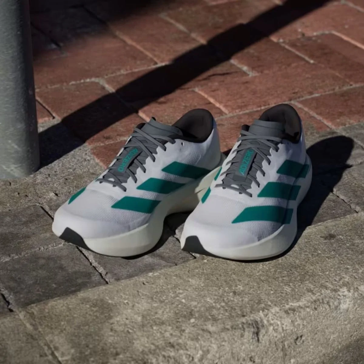 Giày chạy bộ Adidas Adizero Evo SL White Green JS4487 — ảnh 4