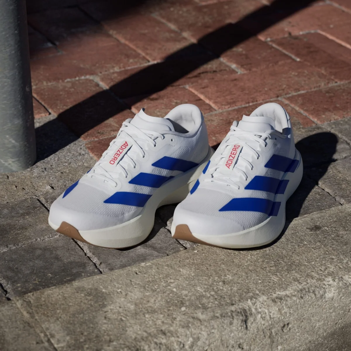 Giày chạy bộ Adidas Adizero Evo SL White Blue JS4494 — ảnh 3