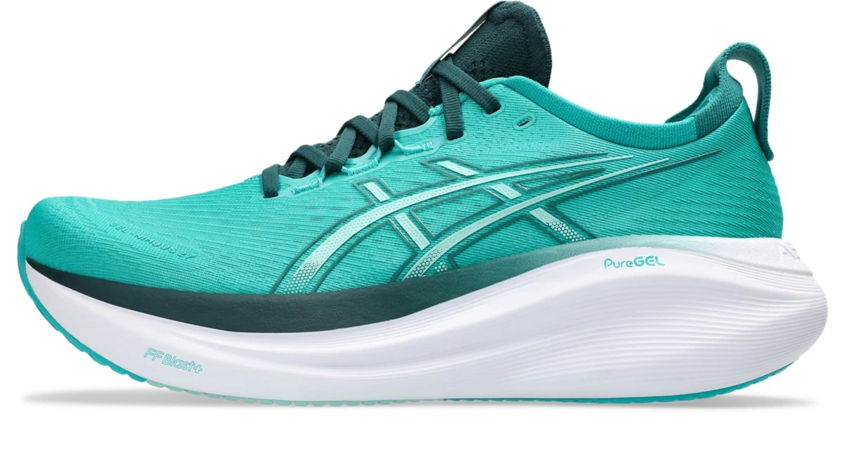 Giày chạy bộ Asics Gel Nimbus 27 Teal 1011B958-400 — ảnh 1