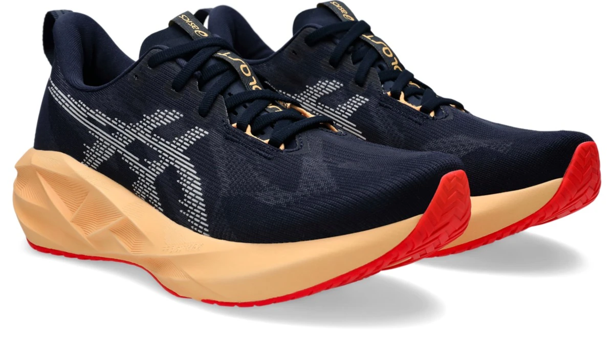 Giày chạy bộ Asics Novablast 5 Navy Orange 1011B975-404 — ảnh 2