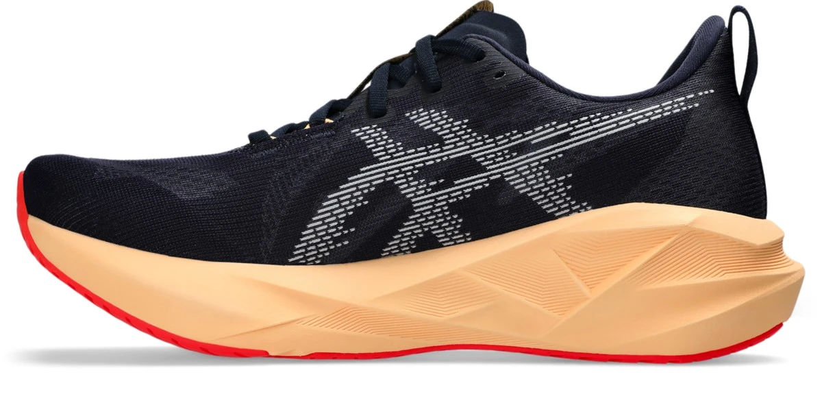 Giày chạy bộ Asics Novablast 5 Navy Orange 1011B975-404 — ảnh 4