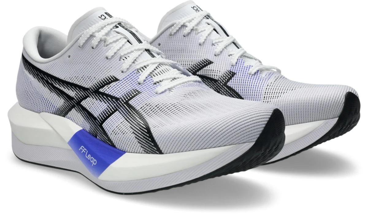 Giày chạy bộ Asics Magic Speed 5 White Black 1013A183-100 — ảnh 2