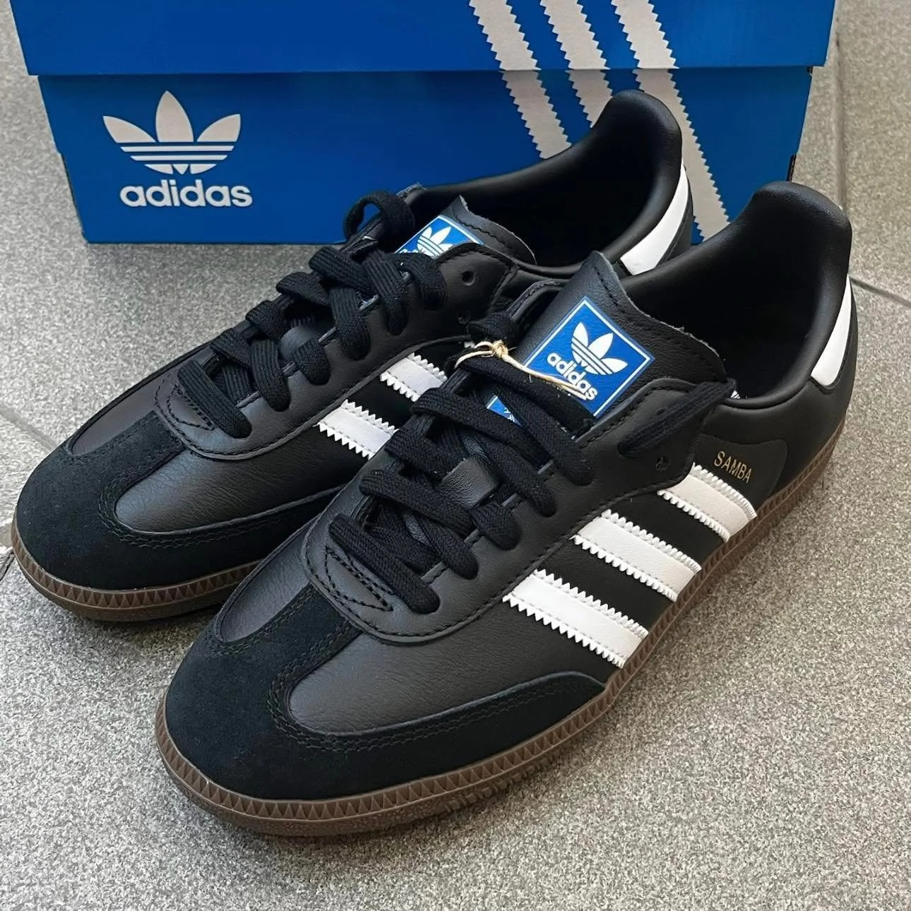Adidas SamBa OG J 'Black' IE3676 — ảnh 7
