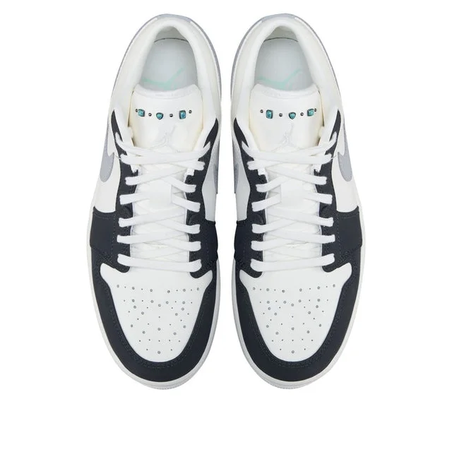 Air Jordan 1 Low Sail Smoke Grey Turquoise Stone IO2242-101 — ảnh 4