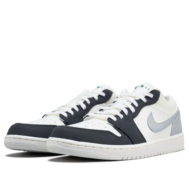 Air Jordan 1 Low Sail Smoke Grey Turquoise Stone IO2242-101 — ảnh 3