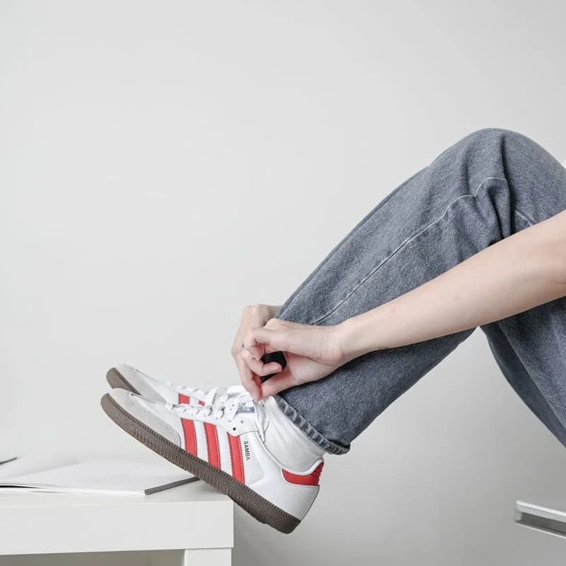 Adidas Samba OG White Scarlet IG1025 — ảnh 4