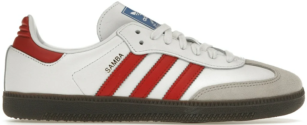Adidas Samba OG White Scarlet IG1025 — ảnh 1
