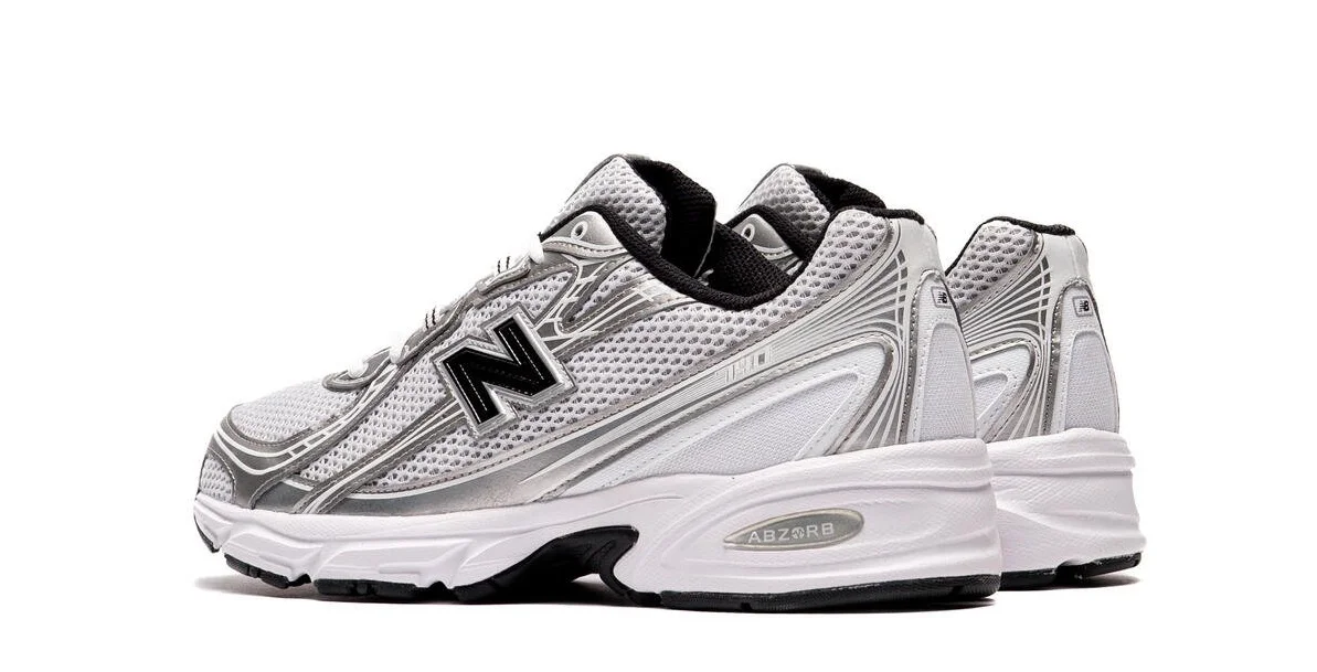 New Balance 740 White Silver Metallic Navy – Box thay thế U740NW2 — ảnh 3