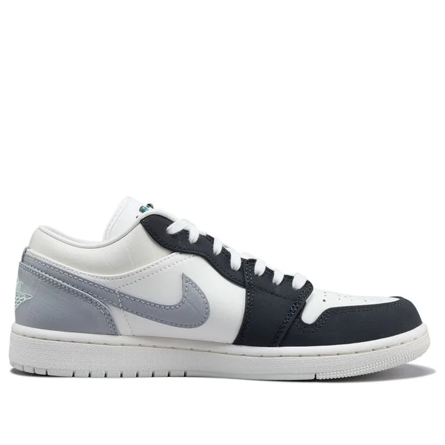 Air Jordan 1 Low Sail Smoke Grey Turquoise Stone IO2242-101 — ảnh 2