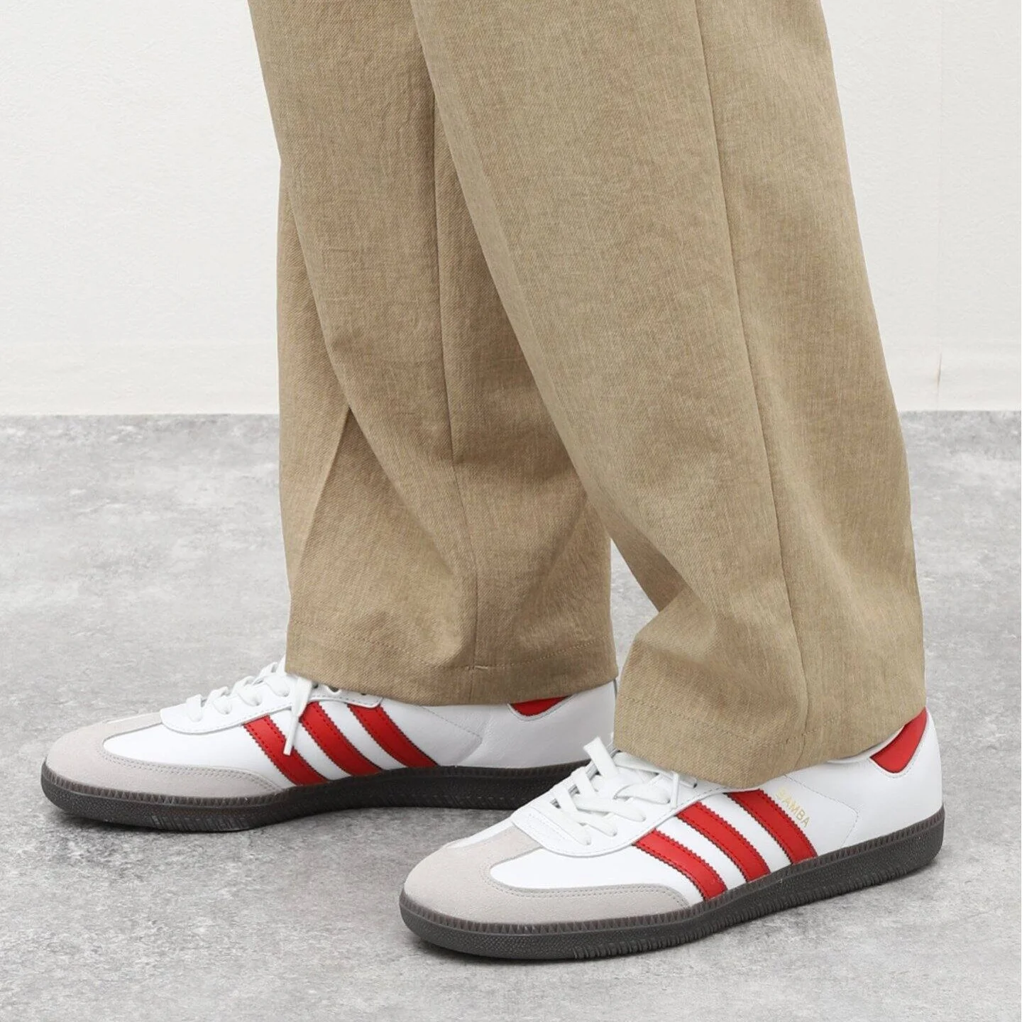 Adidas Samba OG White Scarlet IG1025 — ảnh 3